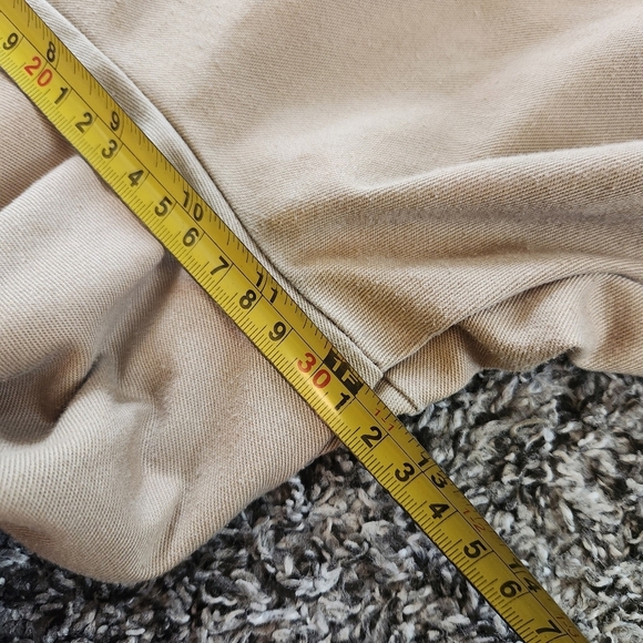 PrettyLittleThing Womens Drawstring Wide Leg Baggy Khaki Cargos Size 10 - Picture 11 of 16